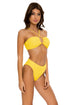 Luli Fama Playa Vibes HIGH LEG BANDED WAIST BOTTOM